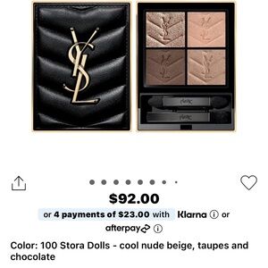 Yves Saint Laurent Couture Mini Clutch eyeshadow quad- Stora Dolls